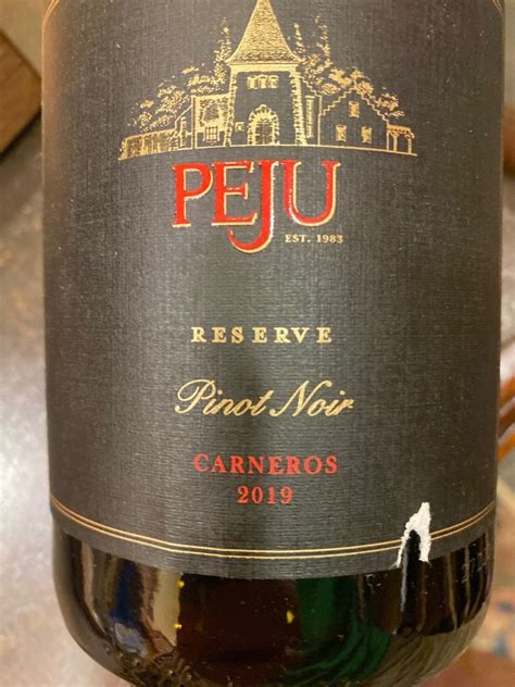 2019 Peju Province Winery Pinot Noir Reserve USA California Napa