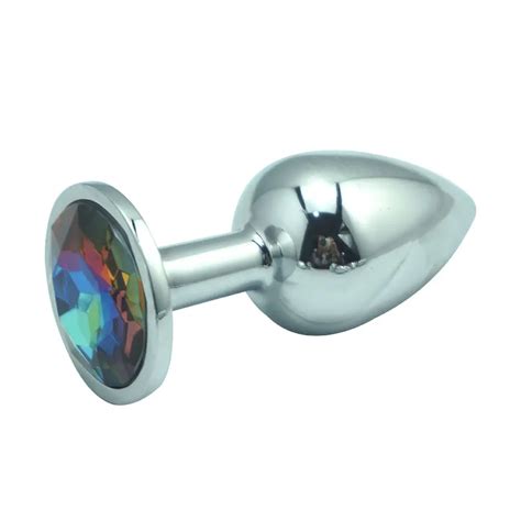 Aliexpress Buy 12 Color For Choose 3 9 9 6cm Large Size Silver Metal Anal Plug Butt Plug