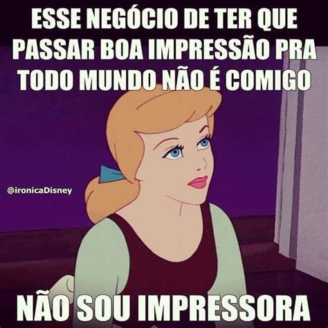 Disney Ironica on Instagram Não sou obrigada Funny quotes Humor