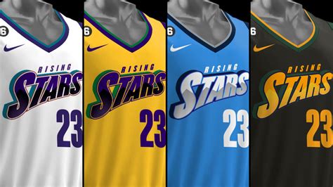 4 2023 Nba All Star Rising Stars Jerseys Revealed