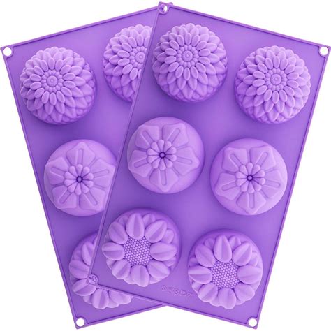 Vedini Flower Shape 6 Cavity Silicone Mold