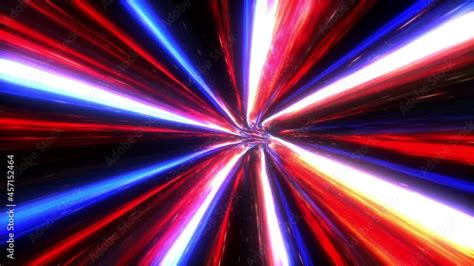 Abstract Hyperspace Speed Up Multicolored Line In Futuristic Sci Fi