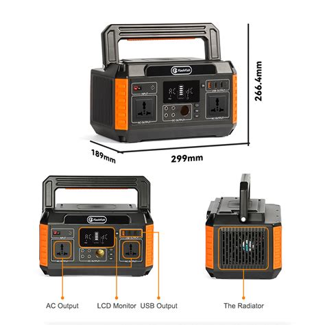 Flashfish P60 Portable Power Station 140400mAh 520Wh Solar Generator