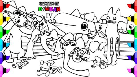 Garten Of BanBan 4 New Coloring Pages How To Color ALL NEW BOSSES