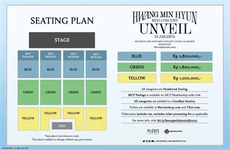 Mecima Pro Rilis Harga Tiket Mini Konser Hwang Minhyun Di Jakarta