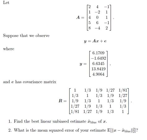 Best Linear Unbiased Estimator Blue Gauss Markov Theorem Please