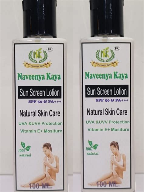 Sun Screen Lotion Combo Pcs Naveenya Kaya Healthcare Pvt Ltd