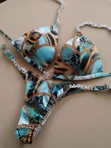 Bikini de compétition de posing exotique