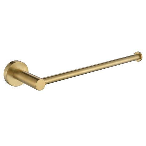 Modern Hand Towel Bar Brushed Brass Flooring Bathrooms Interiors