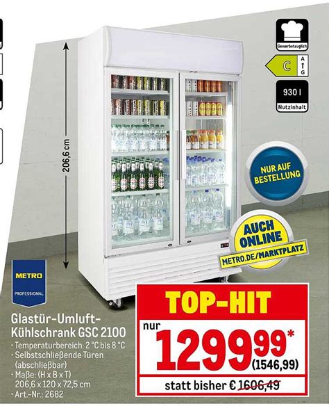 Glast R Umluft K Hlschrank Gsc Angebot Bei Metro