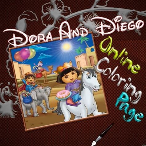 Dora And Diego Online Coloring Page - Play Dora And Diego Online ...