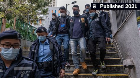 Hong Kong Police Arrest Dozens Of Pro Democracy Leaders The New York