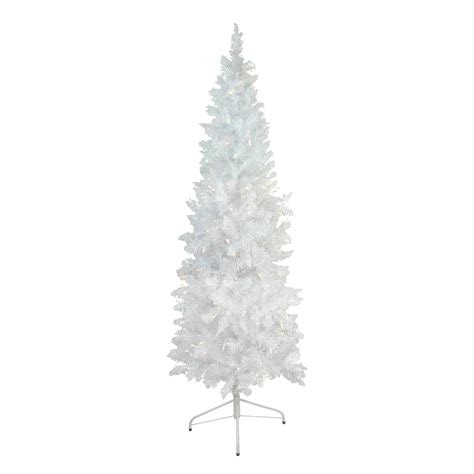 6 Pre Lit Glimmer Iridescent Spruce Artificial Christmas Tree Clear