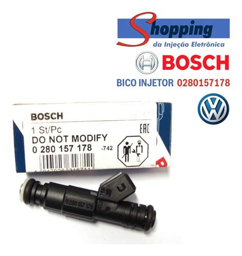 Bico Injetor Gol 1 0 G4 G5 G6 Bosch 0280157178 Orig Kit Frete grátis