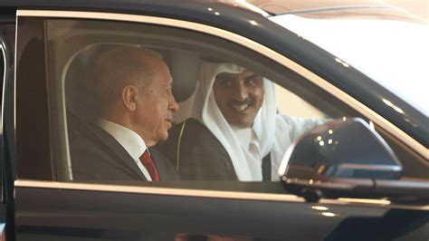 Erdoğan dan Katar Emiri Al Thaniye TOGG jesti TGRT Haber