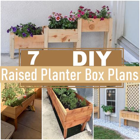 7 Diy Raised Planter Box Plans Diy Crafts