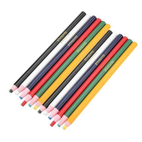 Portable Lightweight No Cutting Sewing Fabric Pencil 12pcs Tailor