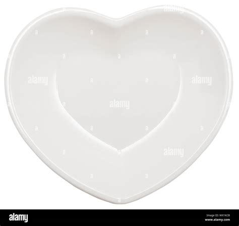 Heart Shaped Plate Stock Photo Alamy