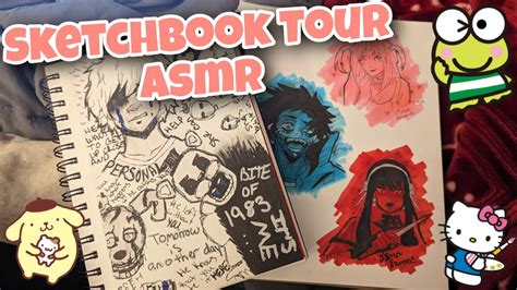 Lofi Asmr Sketchbook Tour Youtube