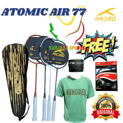 Jual RAKET BULUTANGKIS BADMINTON HUNDRED ATOMIC AIR 77 ATOMIC AIR 78