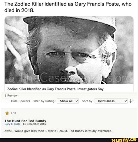 The Zodiac Killer identified as Gary Francis Poste, who died in 2018 ...