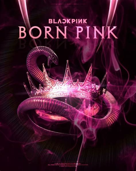 The Poster For Blackpink S Born Pink Album Featuring A Purple Dragon