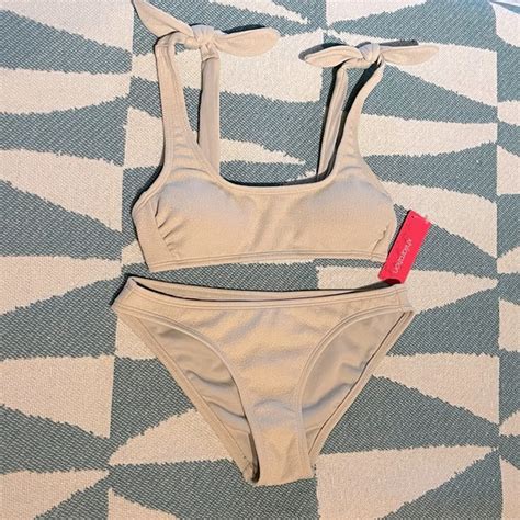 Xhilaration Swim Nwt Xhilaration Bikini Swim Top Knot And Bottom In Sage Green Poshmark