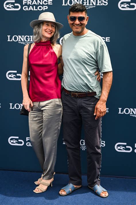 Photo Anne Brochet et son compagnon au photocall de la 174ème édition