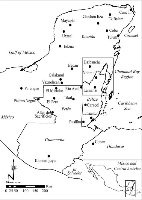 1 Map Of The Yucatán Peninsula Illustration By Lucas Martindale Download Scientific Diagram