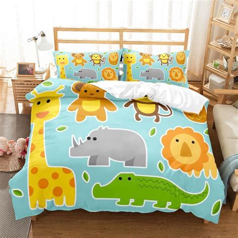 Pcs Housse De Couette En Polyester Dessin Anim Vache Ensemble De