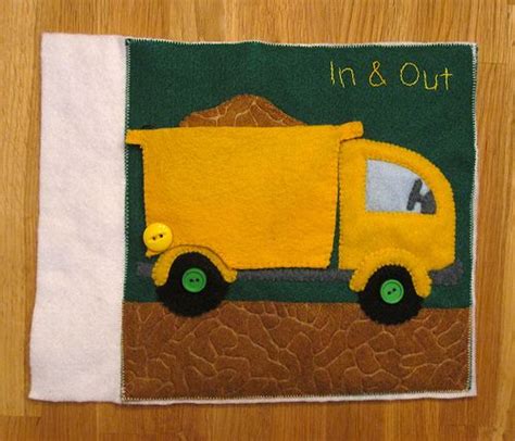 Dump Truck Quiet Book Page | Diy quiet books, Felt quiet books, Quiet book