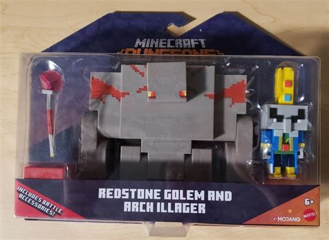 Minecraft Dungeons Redstone Golem And Arch Illager Mojang Mattel New In Box 887961867640 Ebay