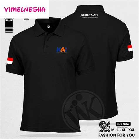 Jual Poloshirt KAI PT KERETA API INDONESIA PERSERO LOGO TERBARU Kaos