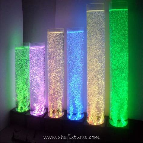 Acrylic Tube Bubble Column Water Features 200mm X 2m Sign96