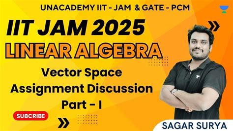 Linear Algebra Vector Space Assignment Discussion 1 IIT JAM 2025