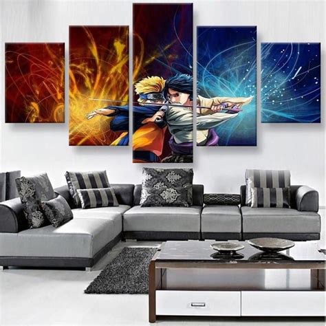 Naruto And Sasuke Canvas Set In Canvas Set Big Canvas Art