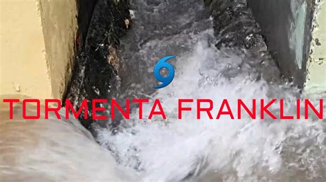 Cuneta Full De Agua En Barahona Por La Tormenta Franklin Por Lluvias