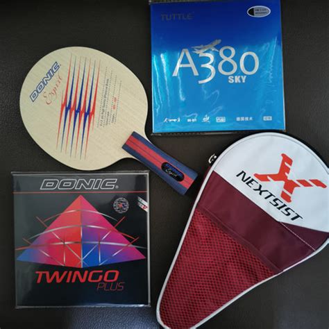 Jual Bat Pingpong Donic Carbon Plus Karet Donic Set Jakarta Barat