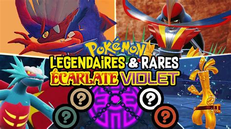 LÉGENDAIRES ULTRA RARES de POKÉMON ÉCARLATE VIOLET YouTube