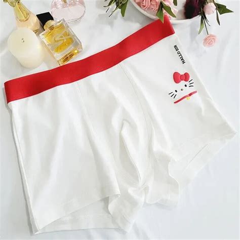 Sanrio Hello Kitty Couple Panties Set Sexy Men‘s My Melody Kuromi Cinnamoroll Cartoon Bear Print