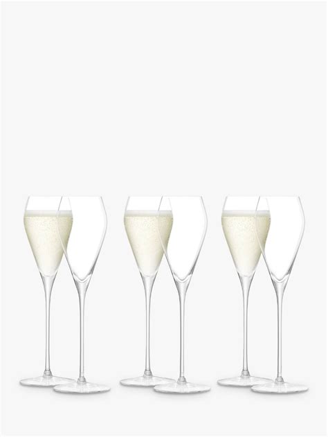 Lsa International Prosecco White Wine Glasses Set Of Ml Clear