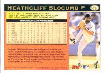 Topps Heathcliff Slocumb Trading Card Database