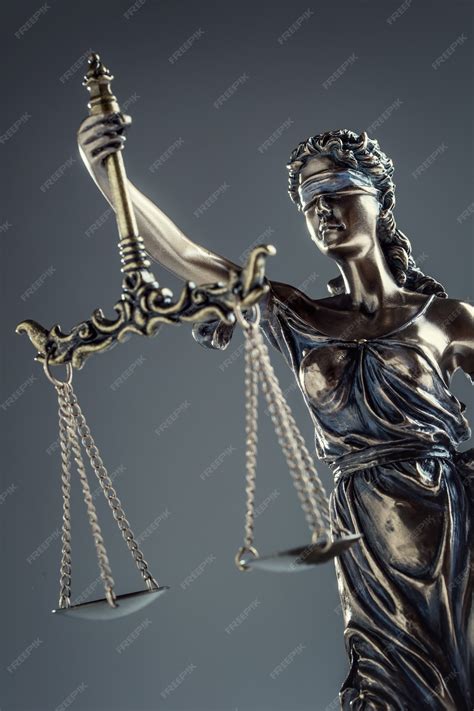 Premium Photo Statute Of Justice Bronze Statue Lady Justice Holding