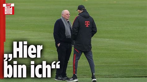 Fc Bayern Uli Hoene Beim Training Ein Klares Zeichen Reif Ist