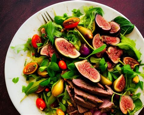 Le Triomphe Marocain Salade d agneau aux figues et aux légumes de