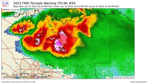 Tornado Warning Radar