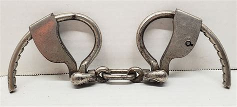 Antique TOWERS Double Lock Handcuffs No Key Antique Price Guide