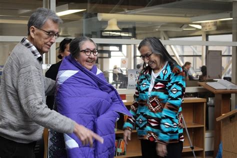 Blanket Ceremony Honours Uwinnipegs Indigenous Language Faculty University Of Winnipeg News