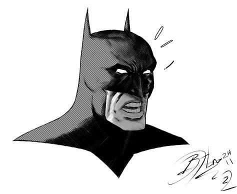 Batman Face Sketch