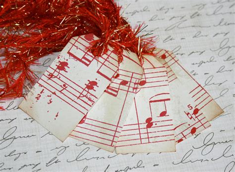 Sheet Music Gift Tags // Christmas Gift Tag // Set of 5 Gift - Etsy